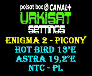 Urkisat Enigma 2 Picons 13°E - 19.2°E - NTC and PL